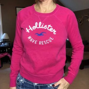 Hot pink Hollister sweatshirt